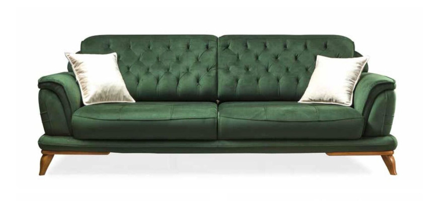 Garnitur Luxus Wohnzimmer Sofagarnitur 331 Sitz Sofa Sessel Sofas 3tlg