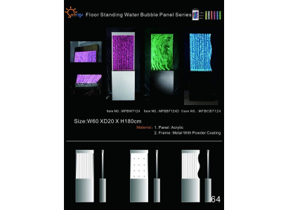 Designer Trennwand Luxus Wände Wassser Säulen Waterwall Trennwände 60x180cm xxl