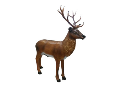 Hirsch Lebensgroße Figur Dekoration Statuen Skulptur Garten Deko Figuren 180cm