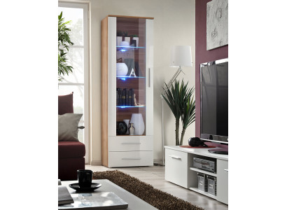 Designer Braun Vitrine Stil Modern Wohnzimmermöbel Luxus Neu Einrichtung