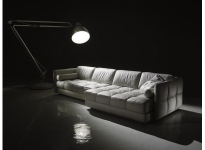 Designer Ledersofa Ecksofa Polster Eck Couch Sitz Eck L Form Garnitur Sofa Neu