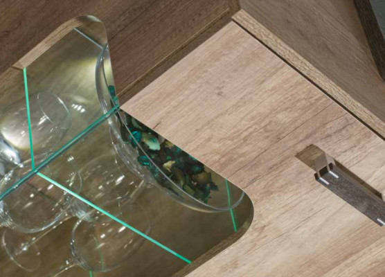 Hochschrank  Glas Schrank Vitrinen Regal Wohnzimmer Möbel Regale design Vitrine