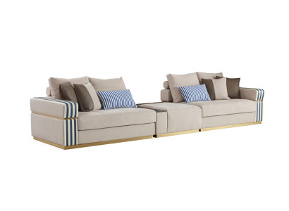 Sofa xxl Beige Wohnzimmer Modern Design Couchen Sofas Neu Kreative Möbel Stoff